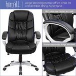 Ergonomic High Back Swivel Office Chair - Black
