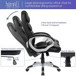Ergonomic High Back Swivel Office Chair - Black