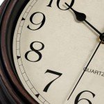 Foxtop Retro Silent Non-Ticking Round Clock