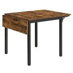 VASAGLE Drop Leaf Folding Dining Table for Small Spaces