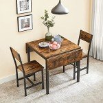 VASAGLE Drop Leaf Folding Dining Table for Small Spaces