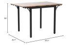 VASAGLE Drop Leaf Folding Dining Table for Small Spaces