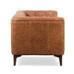 Essex Leather Sofa - 89-Inch Vintage Couch