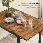 VASAGLE Drop Leaf Folding Dining Table for Small Spaces