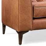 Essex Leather Sofa - 89-Inch Vintage Couch