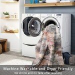 Ultra Soft Non-Slip 5x7 Area Rug - Gray/Rust