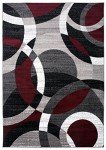 Abstract Circles Area Rug for High Traffic Spaces