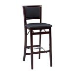 Keira Folding Bar Stool with Pad Back