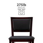 Keira Folding Bar Stool with Pad Back