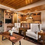 Warm Brown Night Owl Nightstand with USB Ports