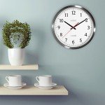 Stainless Steel 14-Inch UltrAtomic Wall Clock