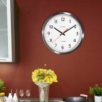Stainless Steel 14-Inch UltrAtomic Wall Clock