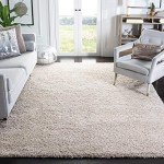 California Shag Area Rug - 8' x 10', Beige
