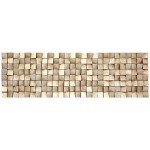 Textured Block 3D Wood Wall Art - Gold Leaf