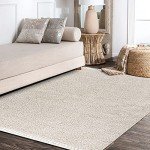 Mercer Shag Plush Tassel Area Rug, 8x10 Cream