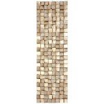 Textured Block 3D Wood Wall Art - Gold Leaf