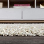 Mercer Shag Plush Tassel Area Rug, 8x10 Cream