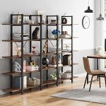 Vintage Industrial 5-Tier Bookshelf by Tribesigns