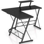 Mr. IRONSTONE L-Shaped Gaming Desk with Monitor Stand