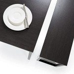 Zinus Espresso Dining Table Set with Two Benches