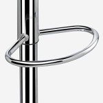 Modern Adjustable Bar Stools with Arms - Set of 2