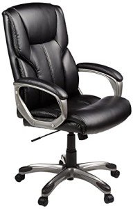 High-Back Executive Swivel Office Chair - Black