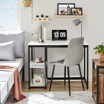 SINPAID 40-Inch Sturdy Computer Desk with Shelves