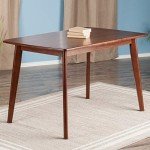 Winsome Shaye Walnut Dining Table - 47.2" x 29.5