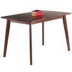 Winsome Shaye Walnut Dining Table - 47.2" x 29.5