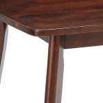 Winsome Shaye Walnut Dining Table - 47.2" x 29.5