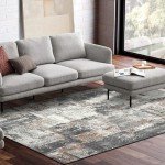 Soft and Washable 5x7 Area Rug for Living Room
