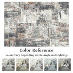 Soft and Washable 5x7 Area Rug for Living Room