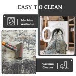 Soft and Washable 5x7 Area Rug for Living Room