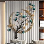 Large 3D Ginkgo Leaf Metal Wall Art Decor