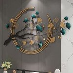Large 3D Ginkgo Leaf Metal Wall Art Decor
