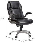 Adjustable Ergonomic High-Back Leather Executive Chair