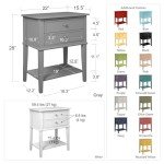 Grey MDF Accent Table by Ameriwood Home