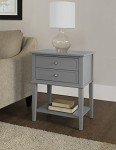 Grey MDF Accent Table by Ameriwood Home