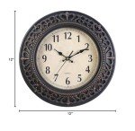 Tebery 12-Inch Retro Silent Wall Clock