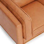 Valencia Full Leather Sofa - Ultimate Comfort, Cognac Tan