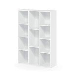 Furinno Luder 11-Cube Bookcase in White