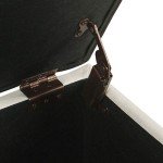 Tufted Ainsley Button Storage Ottoman Bench - Cream