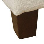 Tufted Ainsley Button Storage Ottoman Bench - Cream