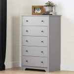 Soft Gray 5-Drawer Chest by South Shore