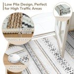 8x10 Washable Moroccan Geometric Area Rug