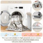 8x10 Washable Moroccan Geometric Area Rug