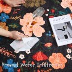 Boho Floral Non-Slip Living Room Area Rug 5x7