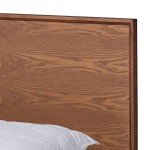 Queen Platform Bed in Ash Walnut Finish