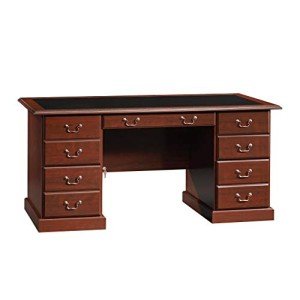Sauder 64.96" Executive Desk in Classic Finish