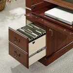 Sauder 64.96" Executive Desk in Classic Finish